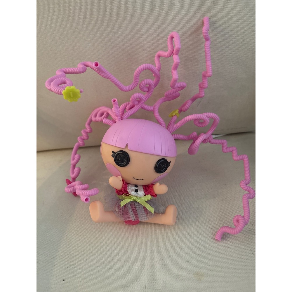 Vintage Lalaloopsy Silly Hair Doll Jewel Sparkles Pink Bendable Hair